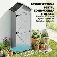 Outsunny căsuță dulap depozitare unelte exterior(m-8)
