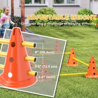 Zestaw Agility dla psów PawHut, 6 elementów, treningowy(m-6)