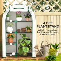 Szklarnia z rolowanymi drzwiami, regały, stalowa, zimowa(m-5)