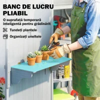 Outsunny căsuță dulap depozitare unelte exterior(m-4)