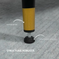 HOMCOM Canapea cu 2 Locuri din Material Textil cu Perne Capitonate, Canapea Modernă cu 2 Locuri cu Picioare din Oțel 139x68x80cm, Gri(m-7)