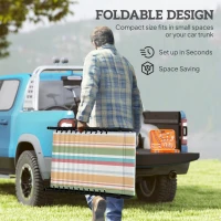 Outsunny ligbed opvouwbaar tuinbed opklapbaar tuin 4-traps rugleuning verstelbaar staal mesh stof zwart 197 x 58 x 76 cm(m-6)