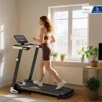 Tapis de Course Electrique Pliable - Aosom.fr x FFHandball - Tapis Roulant 1-12 Km/h 500 W écran LCD 12 programmes Noir(m-2)