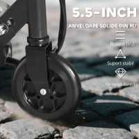 HOMCOM trotineta electrica, pentru copii, 74x36x73-91cm(m-5)