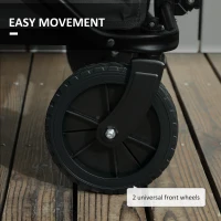 Outsunny Wózek ogrodowy 120 kg, składany, transportowy, Bollerwagen(m-7)