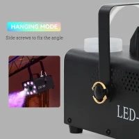 HOMCOM Maszyna do mgły 450W z 13 kolorowymi diodami LED RGB(m-6)