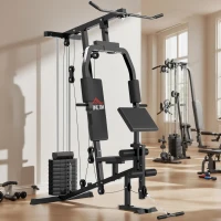 Homcom Statie Fitness – Multifunctionala din Otel pentru Acasa(m-11)