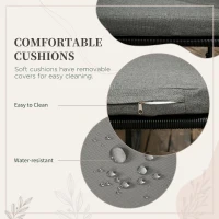 Outsunny 5-częściowy zestaw mebli ogrodowych z polirattanu - stół do jadalni z 4 krzesłami, zestaw do jadalni na balkon, meble ogrodowe z dodatkowym stolikiem, zestaw wypoczynkowy na balkon(m-5)