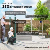 Domek ogrodowy 4,1m³, dach jednospadowy, 249x121x166/183 cm Zielony(m-4)