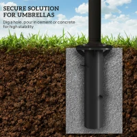 Stojak na parasol z betonu, do parasoli bocznych, stabilny(m-6)