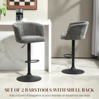 HOMCOM 2x Hoker barowy, obrotowy, z podnóżkiem, styl bistro(m-4)