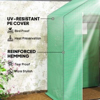 Szklarnia z roletą, oknem, półkami, odporna na zimę(m-5)