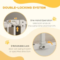 PawHut barierka dla zwierząt 136,3 x 76,2 cm(m-4)