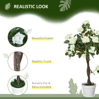 Sztuczne róże 90 cm, roślina do salonu, dekoracja wnętrz(m-5)