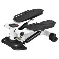 HOMCOM Portable Mini Stepper with LCD Display for Home Gym Office Exercise Workout, Black(m-11)