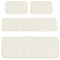 Outsunny Housses Coussins Salon Jardin Polyester Beige 14pcs