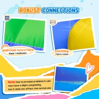 Outsunny 6 in 1 Kids Bouncy Castle, with Water Slide, Water Gun, Climbing Wall, Air Blower for Indoors/Outdoors, 3.9 x 3 x 2m(m-6)