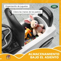 AIYAPLAY Coche Correpasillos con Licencia de Land Rover para Niños 18-36 Meses con Almacenaje Bocina Sonidos de Motor Blanco(m-7)