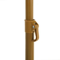 Outsunny Chapéu de Sol de Praia com Franjas de Palha Ø178 cm com Inclinação Altura Ajustável UV50+ Bolsa de Transporte Castanho Claro(m-13)