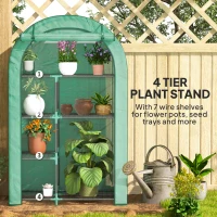 Szklarnia z rolowanymi drzwiami, regały, stalowa, zimowa(m-5)