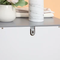 kleankin Freestanding bathroom cabinet storage cabinet with 3 drawers and 1 compartment 40 x 33 x 80 cm white(m-9)