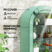 Szklarnia z rolowanymi drzwiami, regały, stalowa, zimowa(m-4)