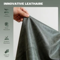 HOMCOM Bar Stools Set of 2, Modern Swivel Barstools with Footrest for Kitchen Island and Dining Room, Green(m-6)