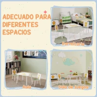 AIYAPLAY Mesa y Sillas Infantiles de 3 Piezas Mesa Infantil con 2 Sillas de Madera de Pino para niños de +3 Años 60x60x44 cm Verde(m-8)