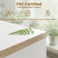 HOMCOM 4-poziomowy regał na książki z regulowanymi półkami, szafka z drzwiami do salonu, gabinetu, biały(m-7)