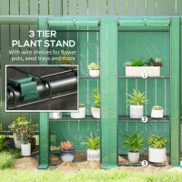 Outsunny Three-Tier Mini Greenhouse - Green(m-5)