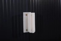 Outsunny Magazie de Depozitare de 11 x 9 din Metal pentru Unelte de Gradina cu Usi Glisante Duble si 4 Orificii de Aerisire(m-13)