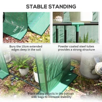 Outsunny Three-Tier Mini Greenhouse - Green(m-7)
