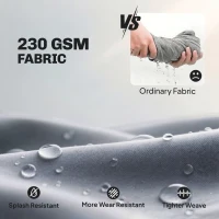 Outsunny Zestaw mebli ogrodowych lounge, 4-5 osób, kanapa dwuosobowa, stolik, krzesło, grube poduszki, siatkowe siedziska(m-6)