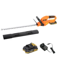 Outsunny 20" Cordless Hedge Trimmer, 18V Electric Hedge Cutter with 51cm Dual Action Blade, 2000mAh Battery and Charger(m-11)