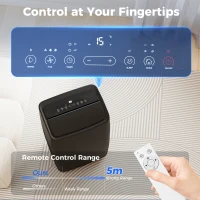 HOMCOM Portable Air Conditioner 14000 BTU, 4-in-1 Air Conditioning Unit, Dehumidifier, Cooling, Fan, Children Lock, 40m²(m-7)