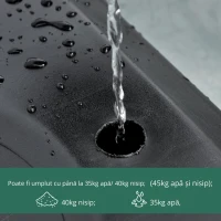 HOMCOM Cos de Basket cu Înaltime reglabila 160-210 cm din otel si baza cu roti(m-6)