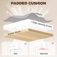 HOMCOM Ergonomic and Adjustable Office Chair - Grey(m-8)