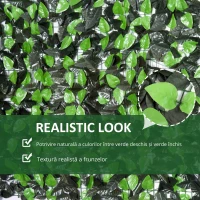 Outsunny Gard Artificial 1,3 m – Rola Verde „Viu Mereu”, Montaj Simplu(m-7)