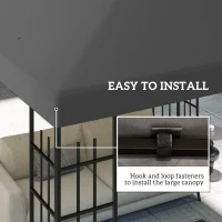 Zadaszenie do pawilonu 3x3 m, wodoodporne, zamiennik(m-5)