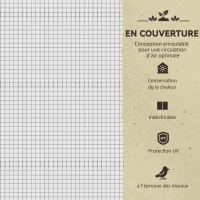 Outsunny Potager sur Pieds surélevé avec bâche Jardinière surélevée potager volume 104 L avec Trous de Drainage, Tissu non tissé(m-4)