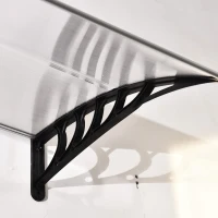 Outsunny Copertina Curbata cu suruburi si Buloane Incluse, Panouri din Policarbonat PP pentru Exterior(m-12)