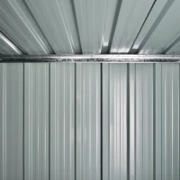 Outsunny 5 x 3ft Garden Storage Shed with Sliding Door and Sloped Roof Outdoor Equipment Tool, Green(m-10)