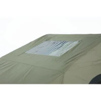 Aufblasbares Camping-Dachzelt fürs Auto/SUV, Platz für 2 Erwachsene + 1 Kind, 220x145x140 cm, Grün(m-7)