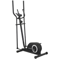 SPORTNOW Ellittica per Casa con Bluetooth, Compatibile con App, 8 Livelli di Resistenza, Volano e Display LCD, Grigio