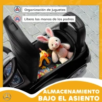 AIYAPLAY Correpasillos para Niños de 18-36 Meses Mercedes-Benz Clase C con Bocina Sonidos de Motor y Espacio de Almacenaje Negro(m-7)