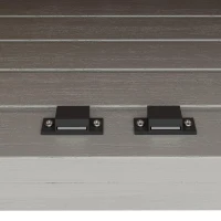 Weatherproof Garden Cabinet with Stainless‑Steel Worktop, Versatile Grilling Station for Patio and Balcony, 80L x 51W x 148.5H cm, Natural(m-8)