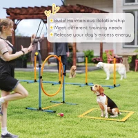 Zestaw Agility dla psów PawHut, 7 elementów, treningowy(m-5)