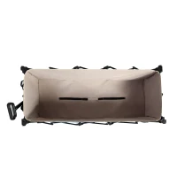 Faltbarer erweiterbarer Bollerwagen, mit viel Stauraum, 136x54x60 cm, Blau(m-7)