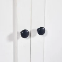 Modern Bar Table with 6 Adjustable Shelves and Storage Cabinet, Extendable Dining Table for 4–6 People, 118-180L x 50W x 94H cm, White(m-8)