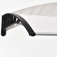 Outsunny Copertina Curbata cu suruburi si Buloane Incluse, Panouri din Policarbonat PP pentru Exterior(m-14)